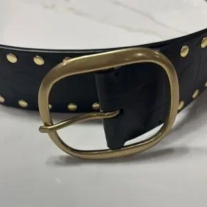 Coach | Accessories | Coach Black And Gold Studded Leather  display picture 1